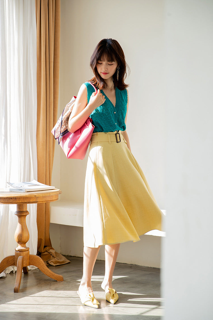 韓国ファッション SELCA-アンブレラミドル丈スカート-2024ss-sk101-09