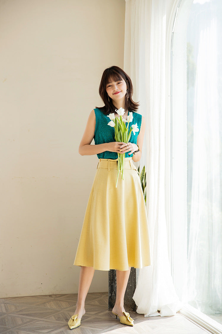 韓国ファッション SELCA-アンブレラミドル丈スカート-2024ss-sk101-05