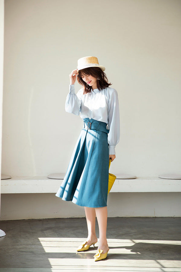 韓国ファッション SELCA-アンブレラミドル丈スカート-2024ss-sk101-015