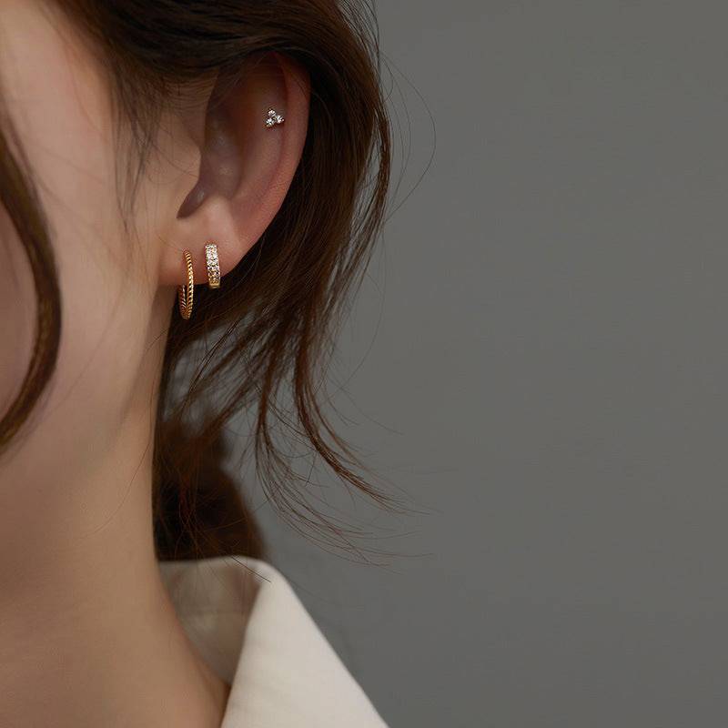 韓国ファッション SELCA-ダイヤデザインピアス-2023ss-ac33-03