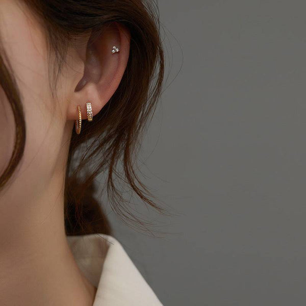 韓国ファッション SELCA-ダイヤデザインピアス-2023ss-ac33-03