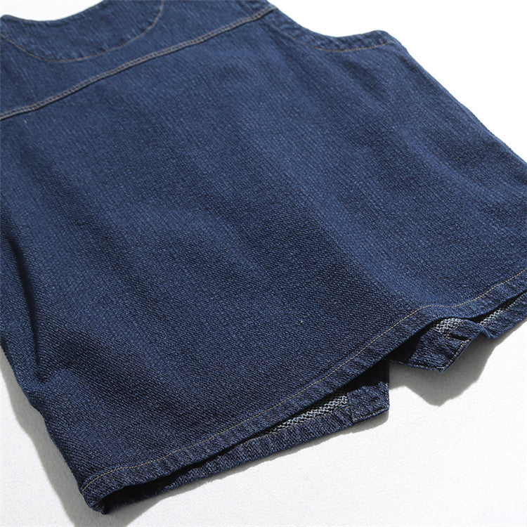 韓国ファッション SELCA-denim stitch vest-mselca2024ss-110-010