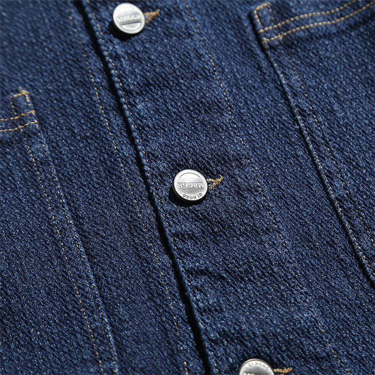 韓国ファッション SELCA-denim stitch vest-mselca2024ss-110-07