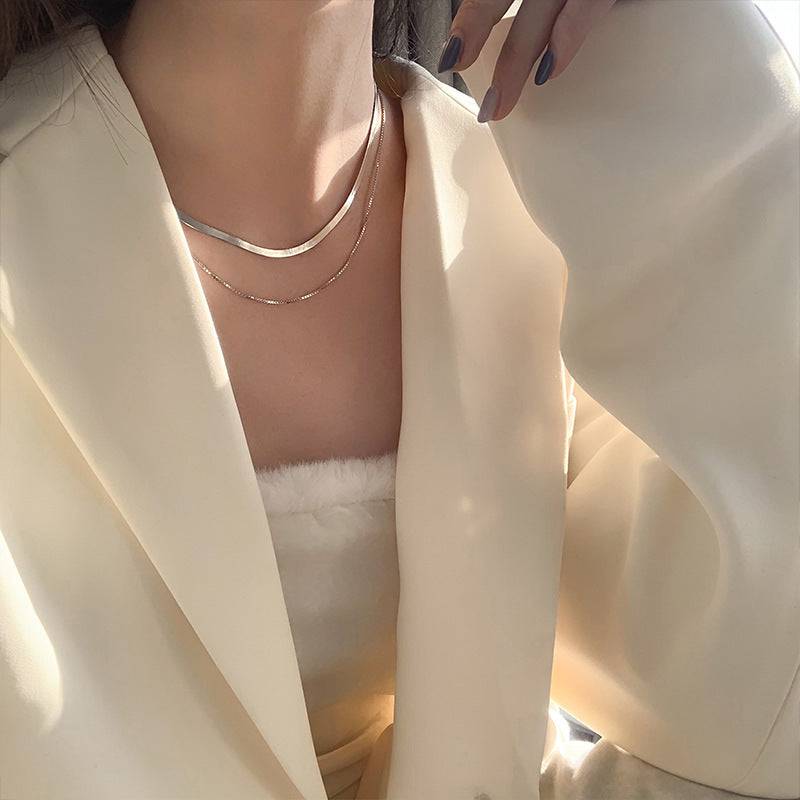 韓国ファッション SELCA-２重チェーンネックレス-2023ss-ac37-06