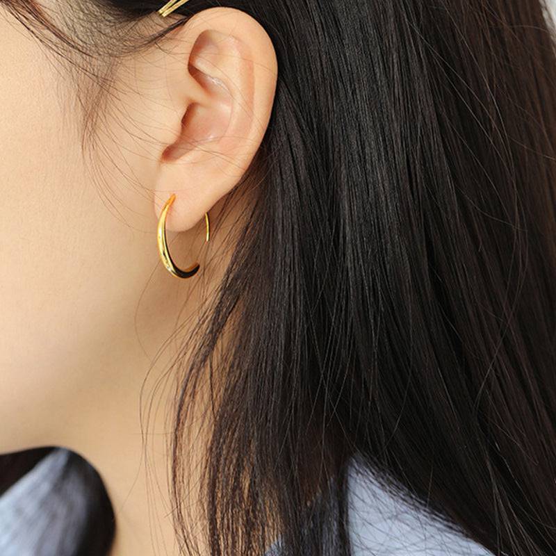 韓国ファッション SELCA-フープフックピアス-eg109-05