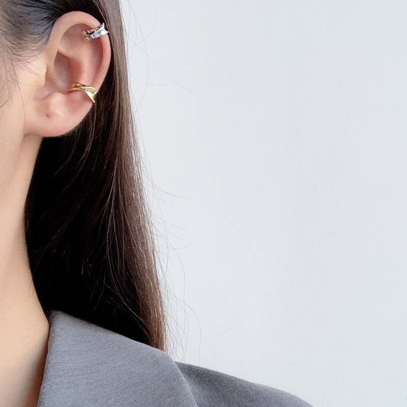 韓国ファッション SELCA-シンプルイヤーカフ-eg166-02