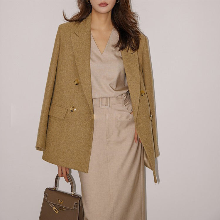 韓国ファッション SELCA-Vネックポケットトップス(トップス)-2024ss-68-010