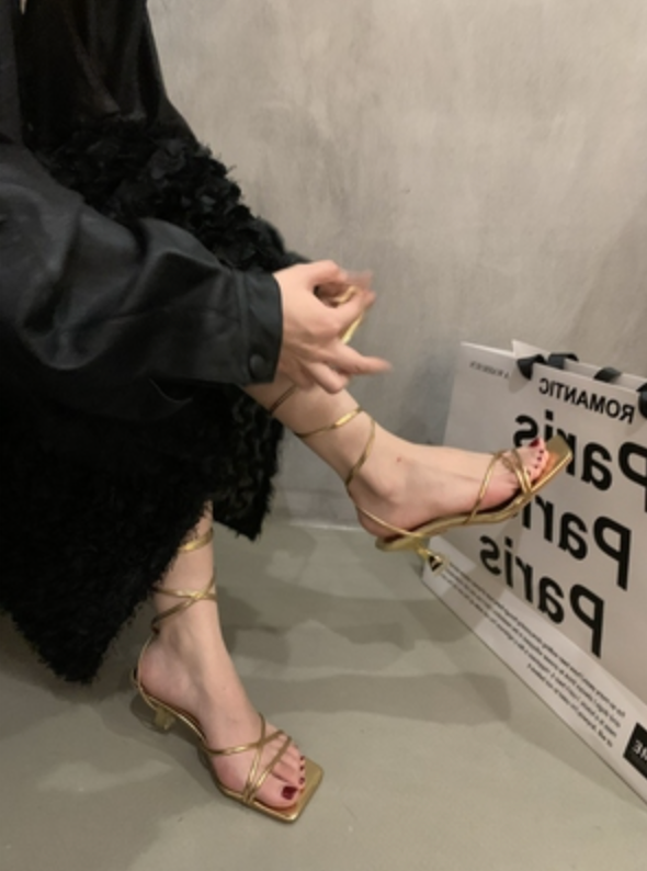 韓国ファッション SELCA-レースアップサンダル-2023ss-se10-01