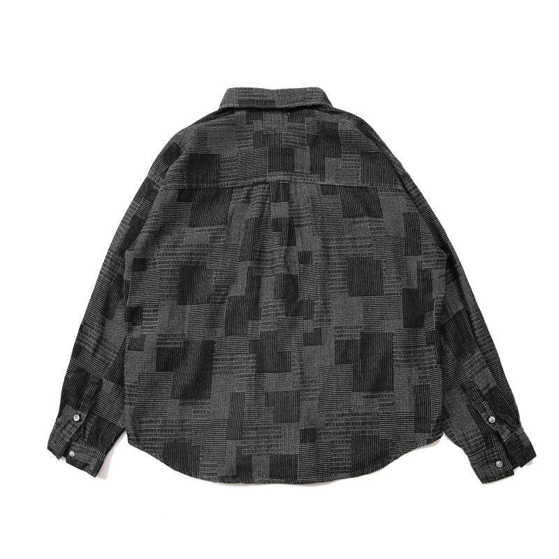 韓国ファッション SELCA-patchwork denim jacket shirt-mselca2024ss-029-06