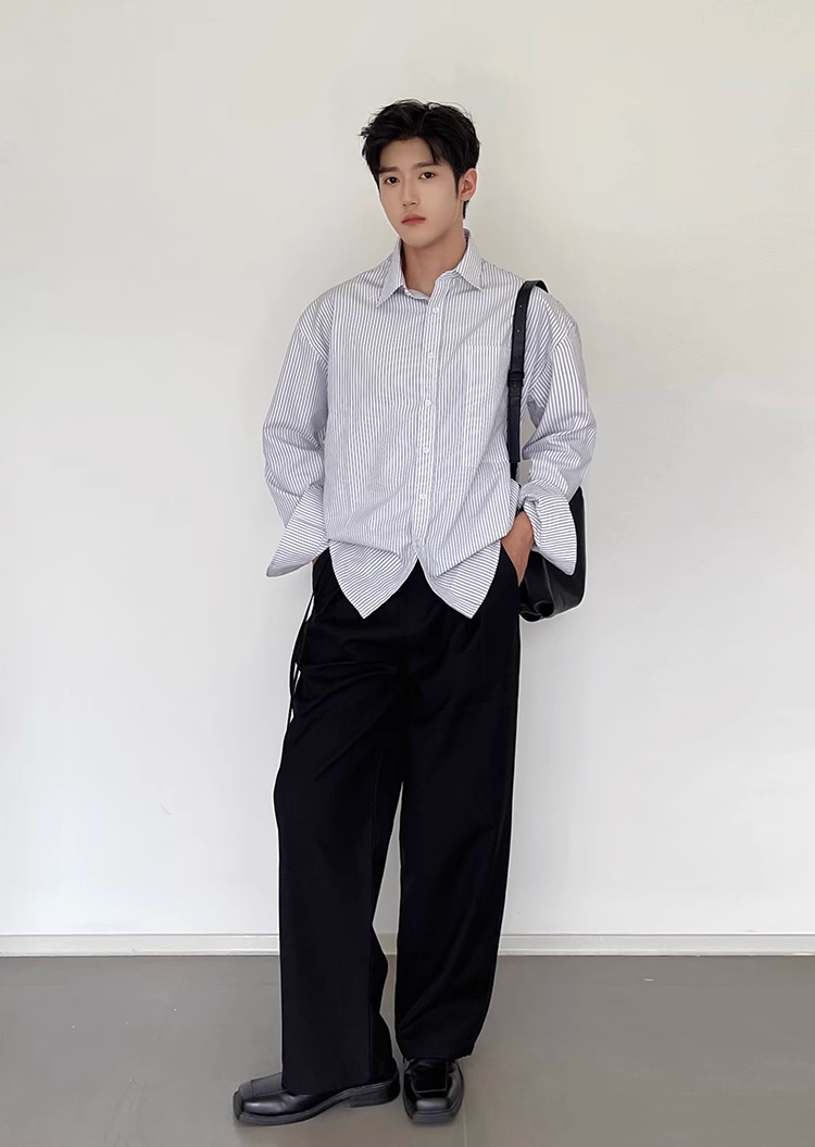 韓国ファッション SELCA-casual longsleeve-shirt-mselca2024ss-tp02-018