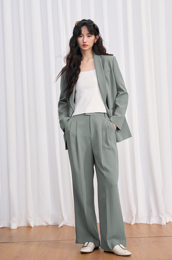 韓国ファッション SELCA-double button design pants-2024ss-pt02-037