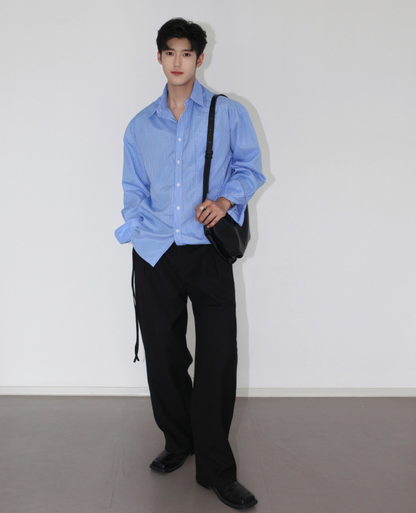 韓国ファッション SELCA-casual longsleeve-shirt-mselca2024ss-tp02-01