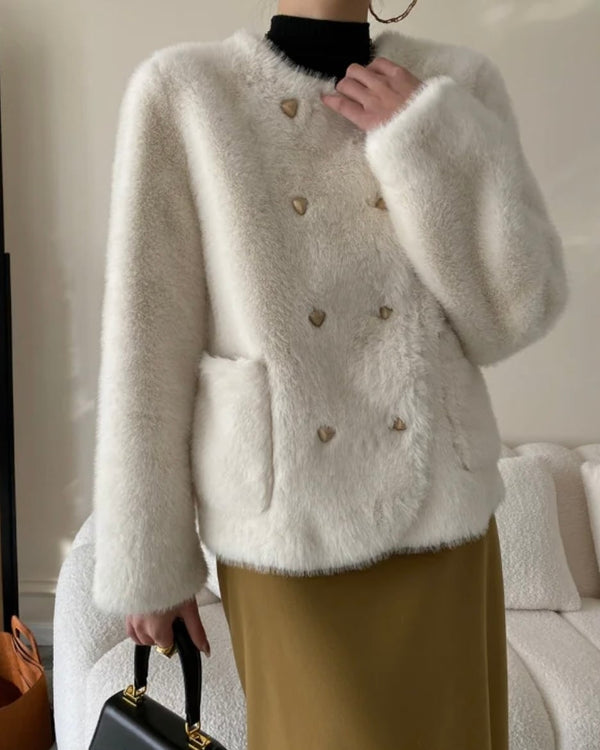 韓国ファッション SELCA-フェイクファーショートコート-2023aw-ou40-04