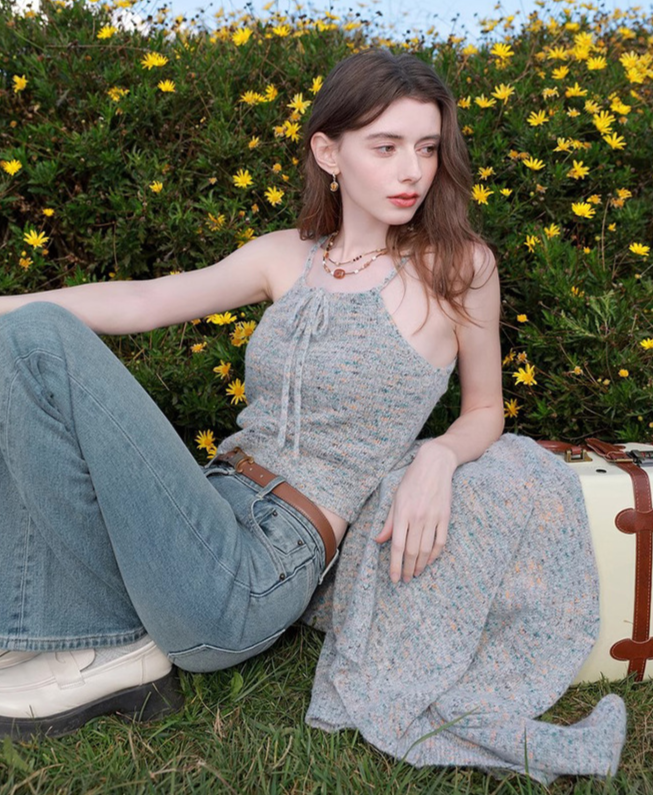 韓国ファッション SELCA-セットアップニットカーディガン-2024ss-ot36-02