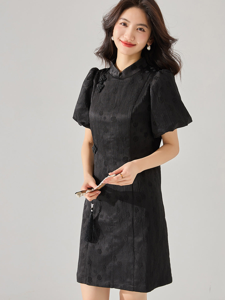 韓国ファッション SELCA-チャイナスタイルミニドレス-2024ss-125-04