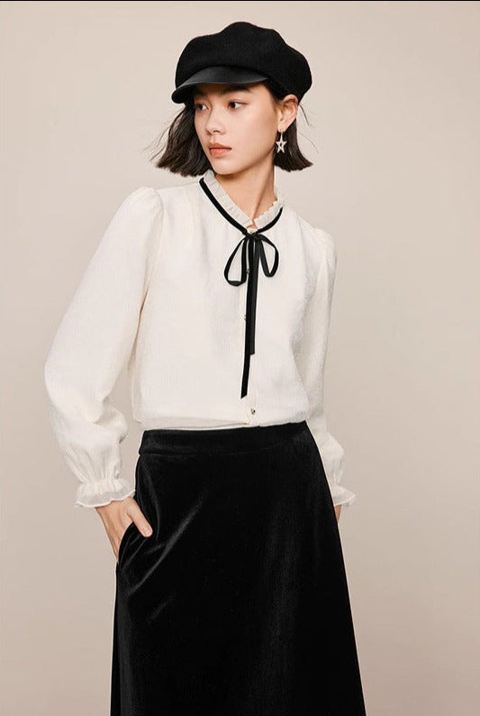 韓国ファッション SELCA-embossed logo sweatshirts-2024ss-tp01-015