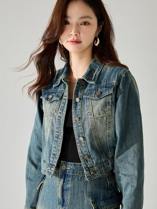 韓国ファッション SELCA-ツーピースデニムスーツ-2024ss-82-01