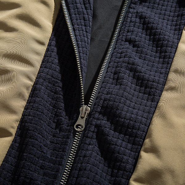 韓国ファッション SELCA-Different material hoodie blouson-mselca2024ss-026-06
