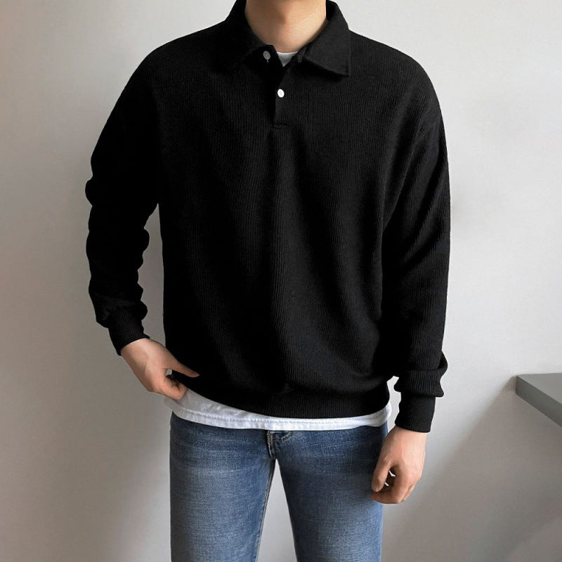 韓国ファッション SELCA-simple design polo t-shirt-2024ss-tp09-05