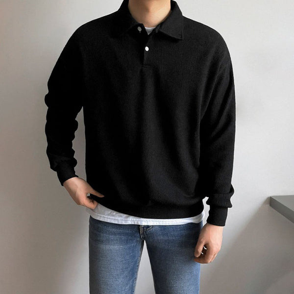 韓国ファッション SELCA-simple design polo t-shirt-2024ss-tp09-05