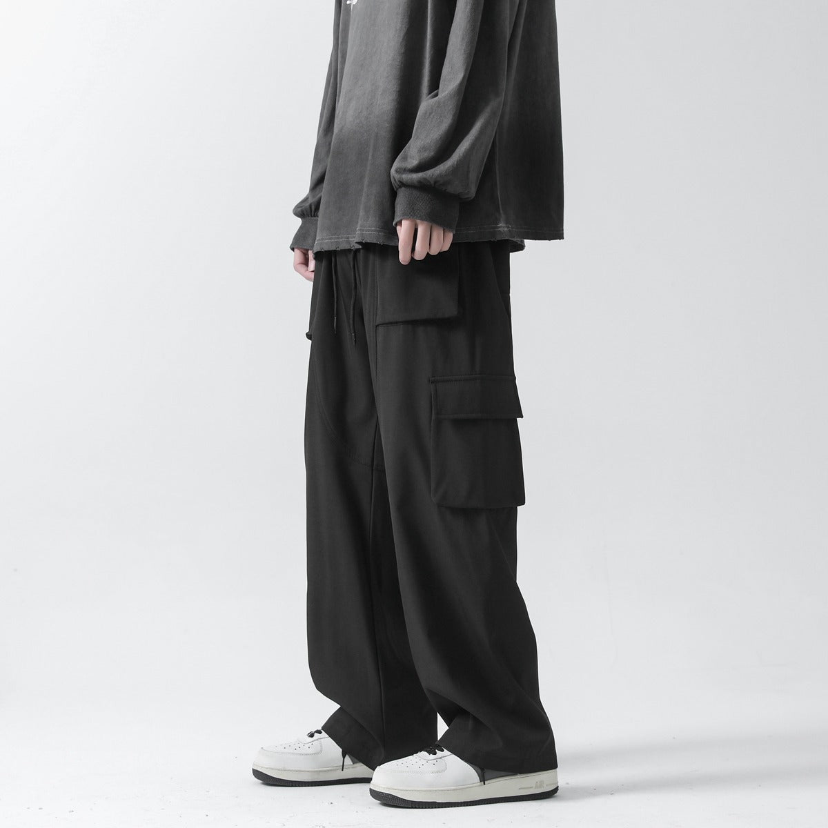 韓国ファッション SELCA-wide baggy pants-mselca2024ss-050-02