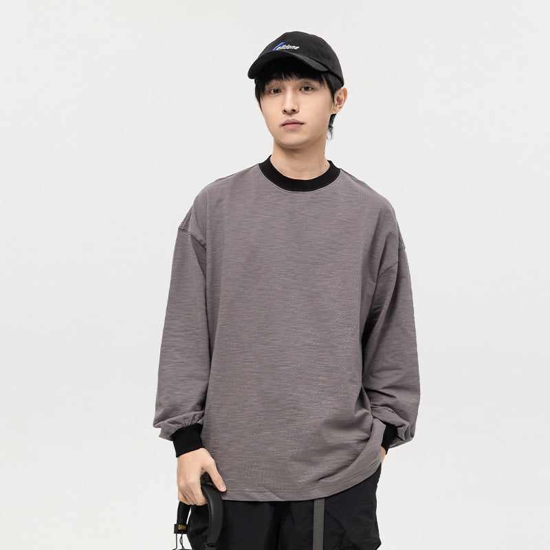 韓国ファッション SELCA-Bicolor song sleeve cut and sew-mselca2024ss-011-08