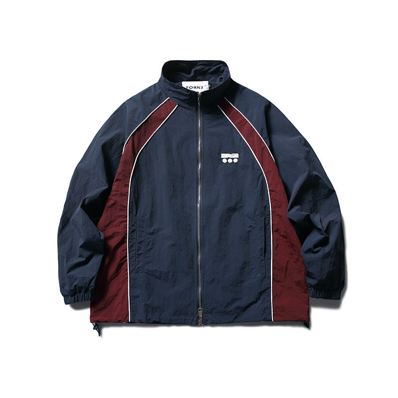 韓国ファッション SELCA-contrast color patchwork loose jacket-mselca2024ss-018-04