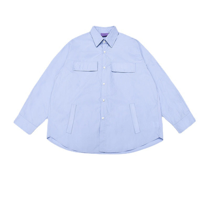 韓国ファッション SELCA-double pocket casual shirt-mselca2024ss-024-05