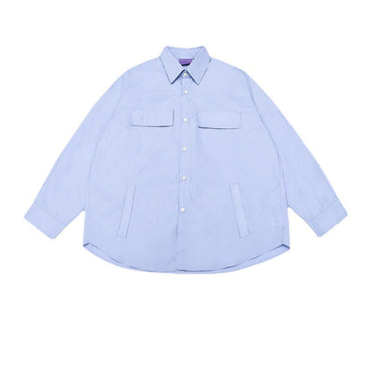 韓国ファッション SELCA-double pocket casual shirt-mselca2024ss-024-05