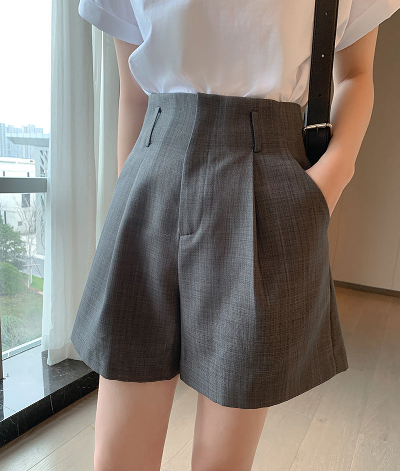 韓国ファッション SELCA-ハイウエストショートパンツ-2024ss-72-06