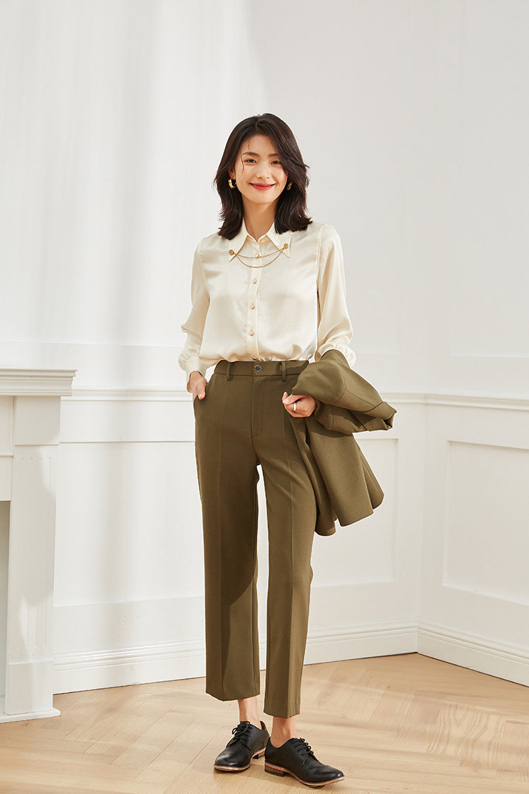 韓国ファッション SELCA-ドレープシャツ-2023aw-tp02-016