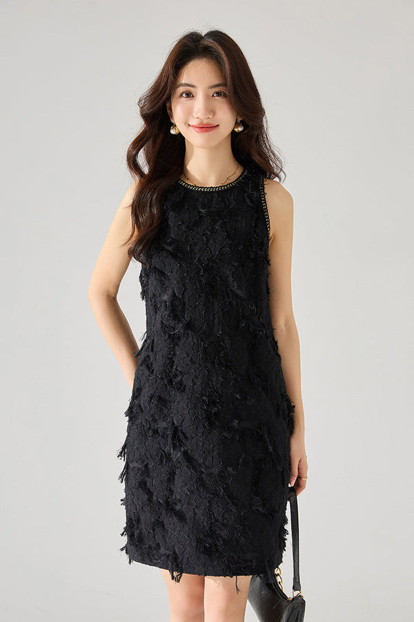 韓国ファッション SELCA-タッセルジャカードワンピース-2024ss-87-010
