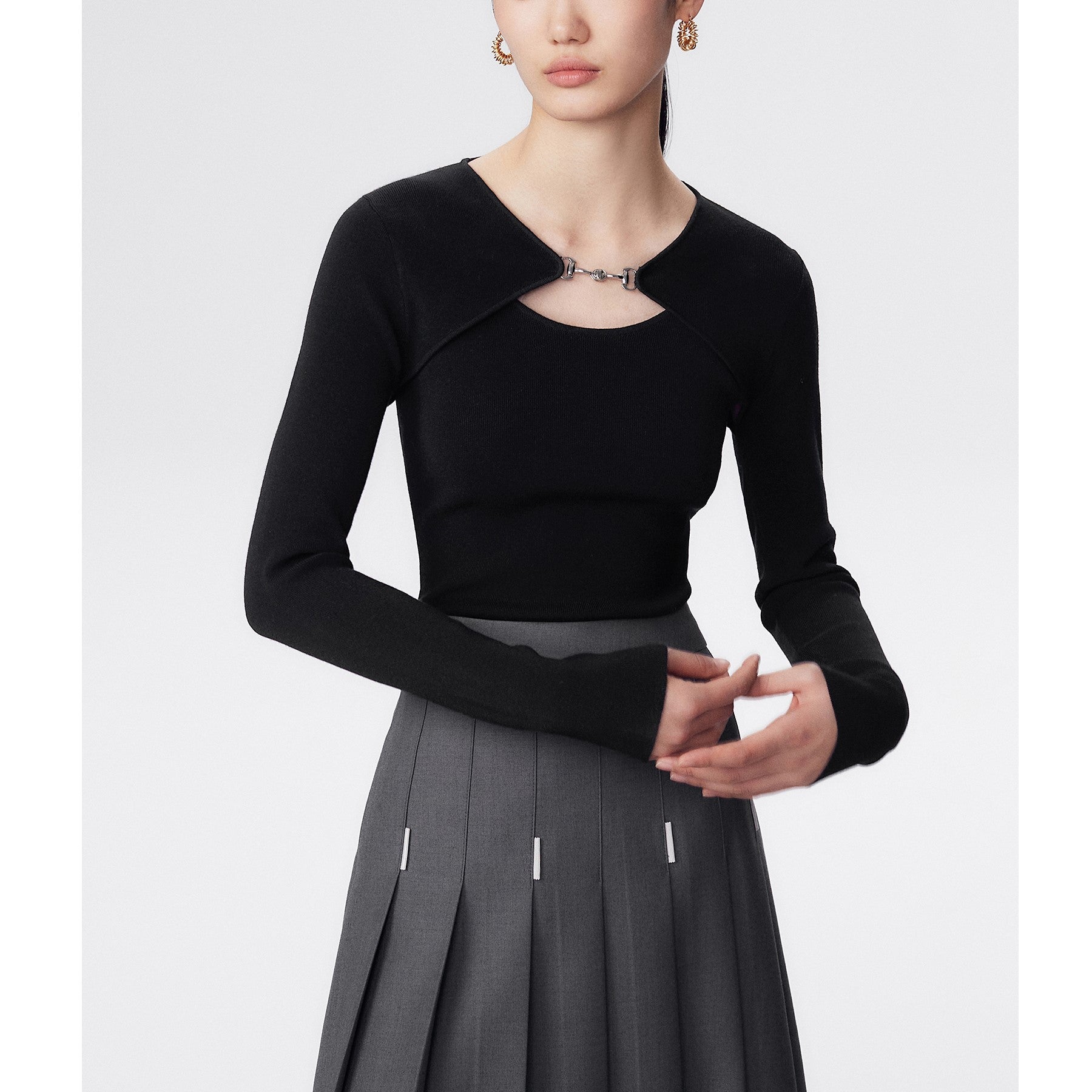韓国ファッション SELCA-チャームニットトップス-2024ss-0025-02