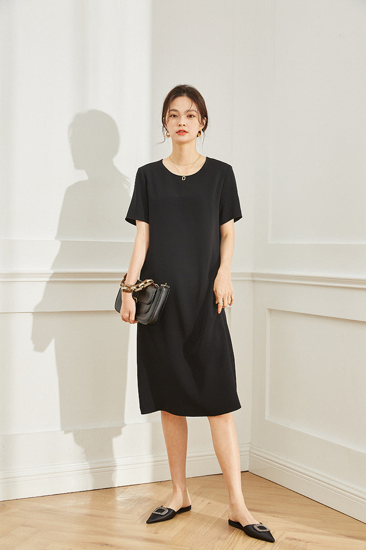 韓国ファッション SELCA-マットカジュアルミディアムワンピース-2024ss-95-038