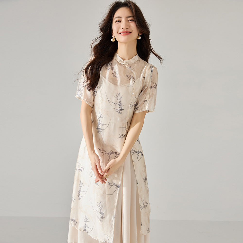 韓国ファッション SELCA-シースルレイヤーワンピース-2024ss-106-01
