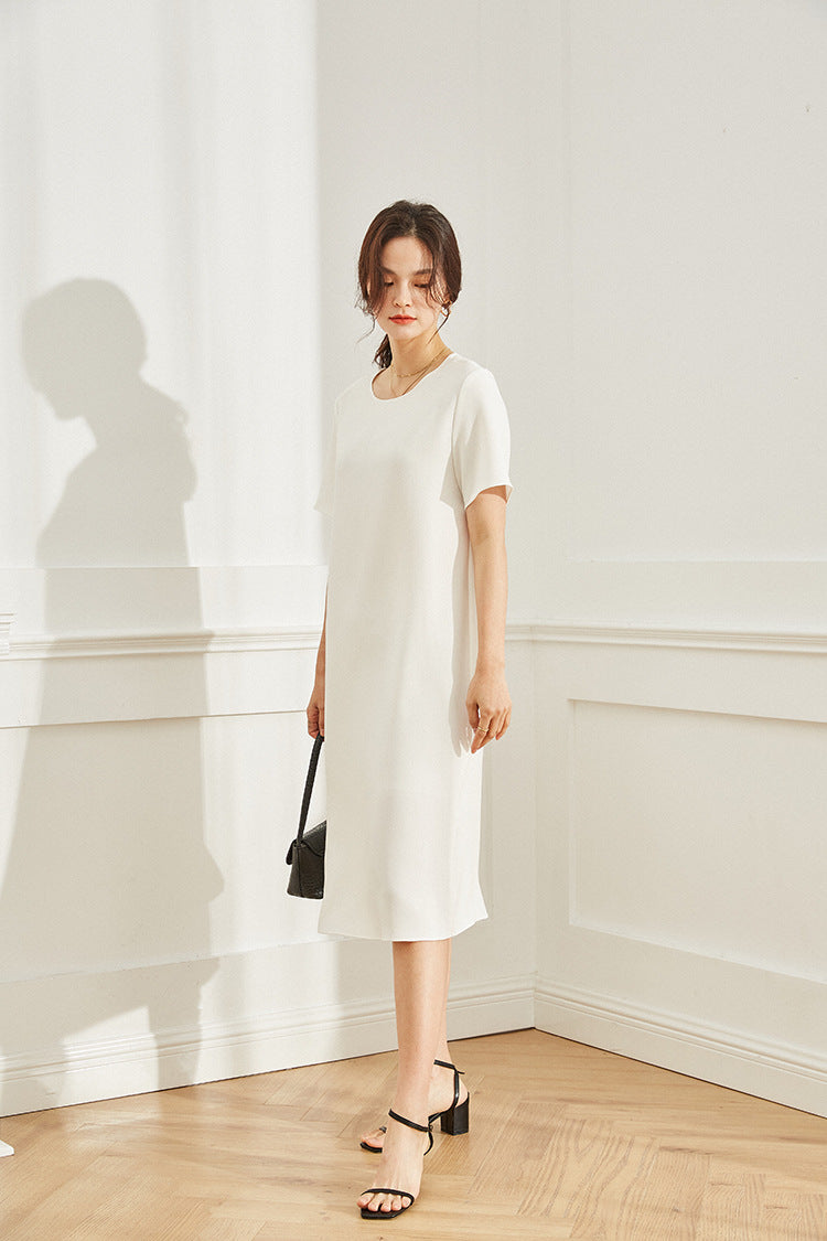 韓国ファッション SELCA-マットカジュアルミディアムワンピース-2024ss-95-029