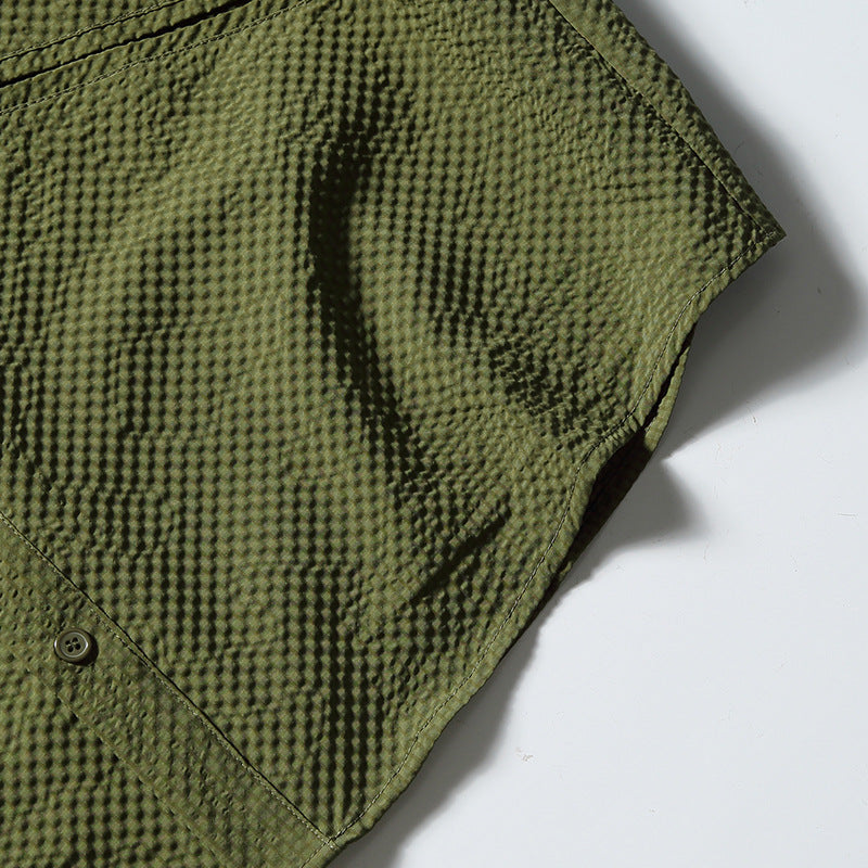 韓国ファッション SELCA-Multi-pocket design loose shirt-mselca2024ss-072-031