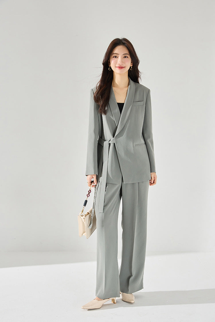 韓国ファッション SELCA-ストレートタックパンツ-2024ss-190-01