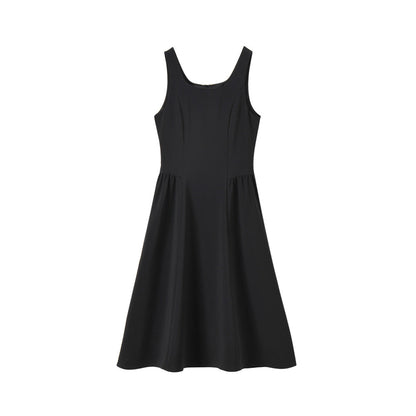 韓国ファッション SELCA-ブラックAラインスカート-2024ss-79-015