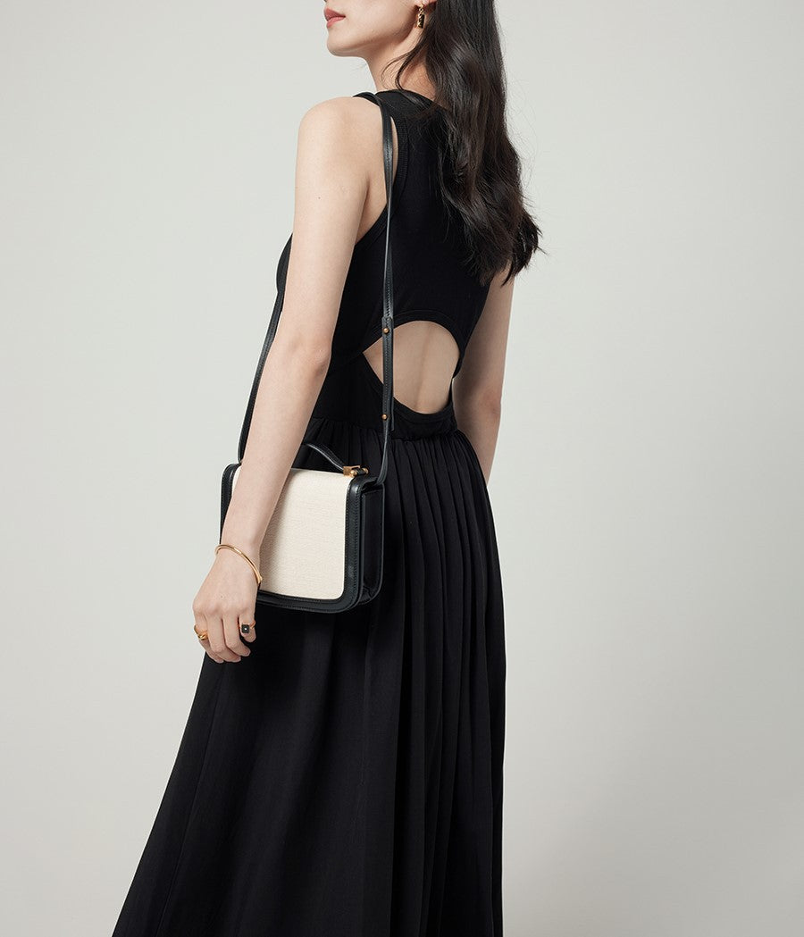 韓国ファッション SELCA-バックオープンノースリーブワンピース-2024ss-0030-03
