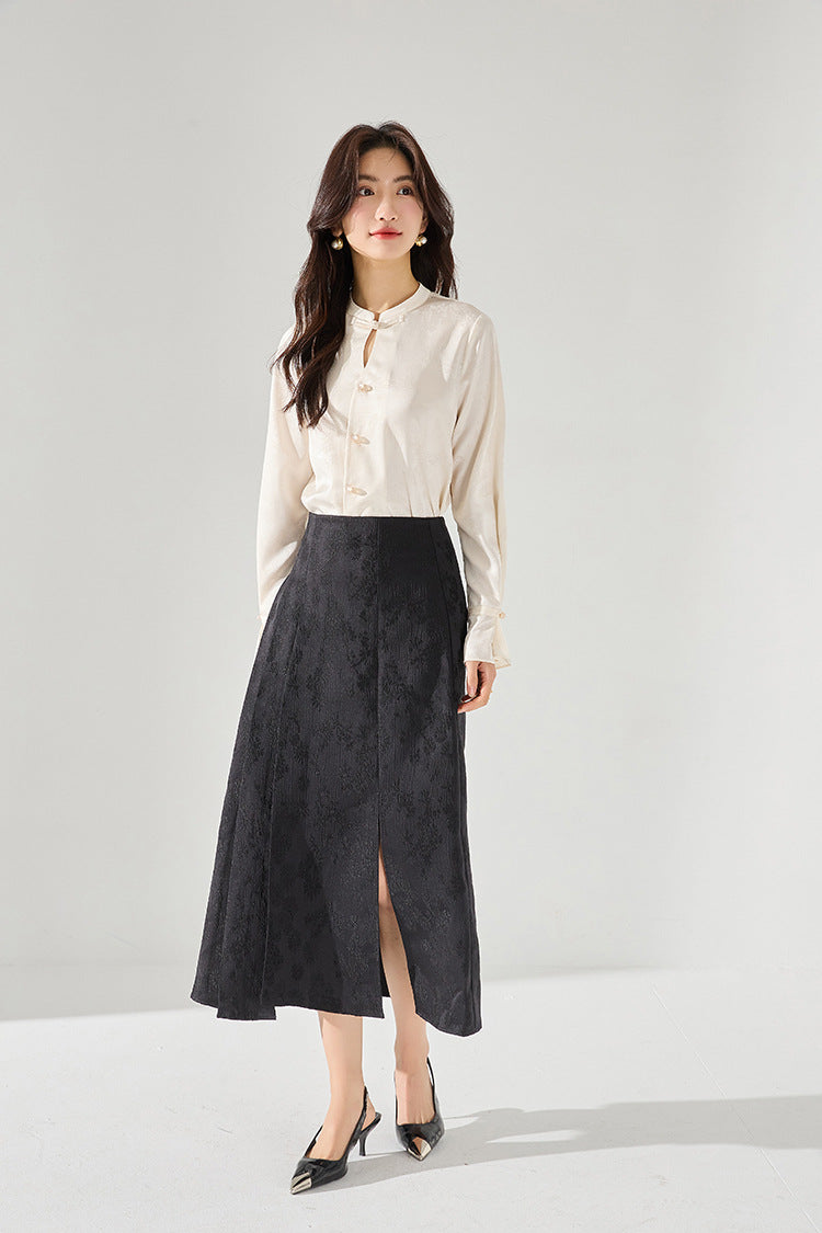 韓国ファッション SELCA-ジャカードスカート-2024ss-114-06