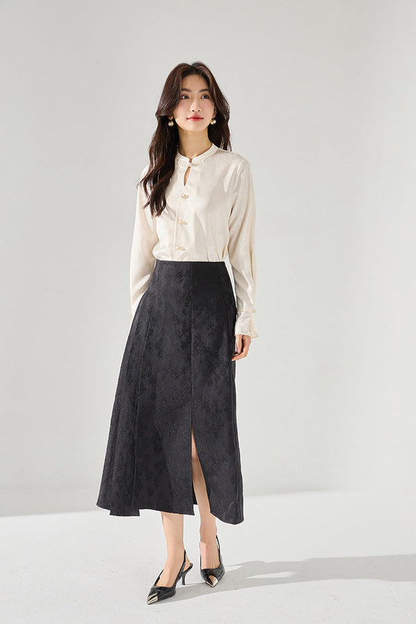 韓国ファッション SELCA-ジャカードスカート-2024ss-114-06