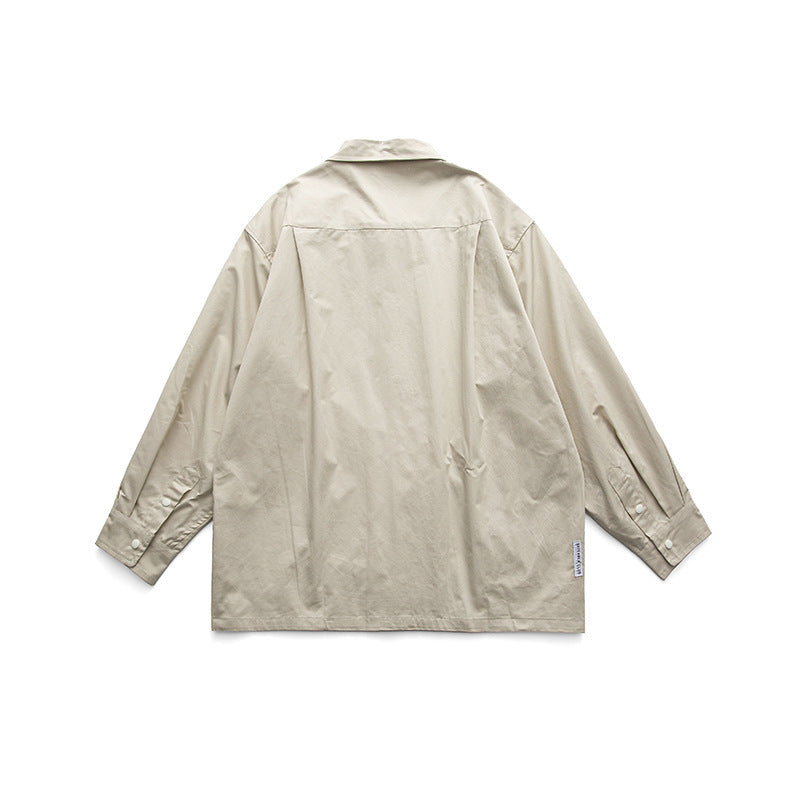 韓国ファッション SELCA-double pocket casual shirt-mselca2024ss-0110-05