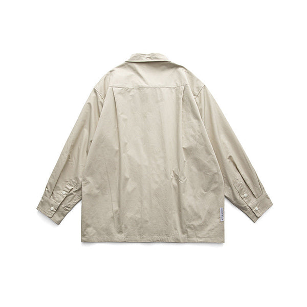 韓国ファッション SELCA-double pocket casual shirt-mselca2024ss-0110-05