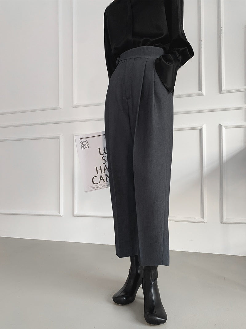 韓国ファッション SELCA-ノーカラーグレーセットアップ-2024ss-0017-09