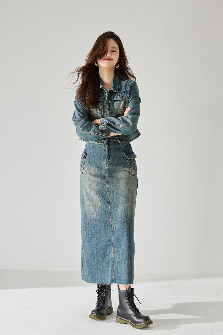韓国ファッション SELCA-ツーピースデニムスーツ-2024ss-82-08