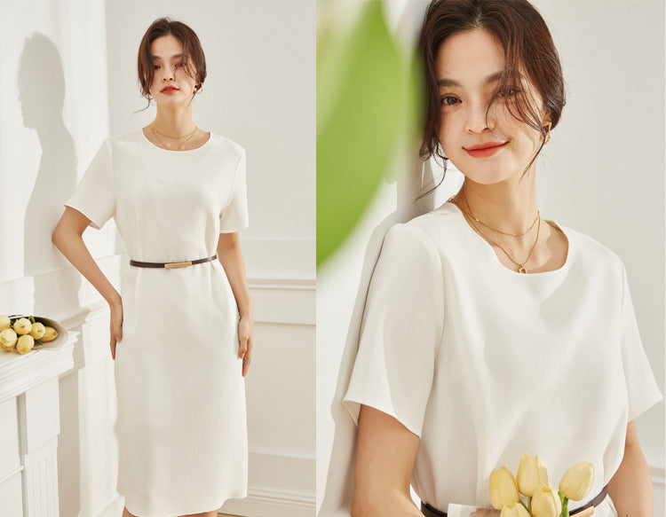 韓国ファッション SELCA-マットカジュアルミディアムワンピース-2024ss-95-08