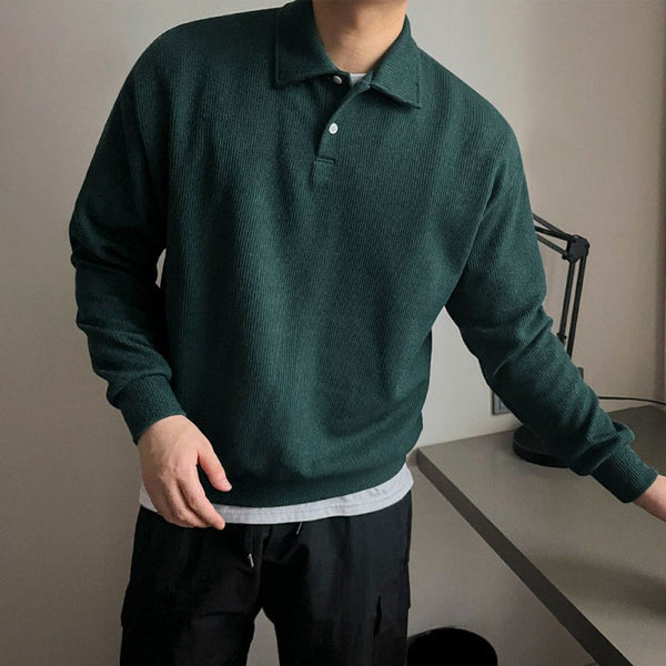 韓国ファッション SELCA-simple design polo t-shirt-2024ss-tp09-06