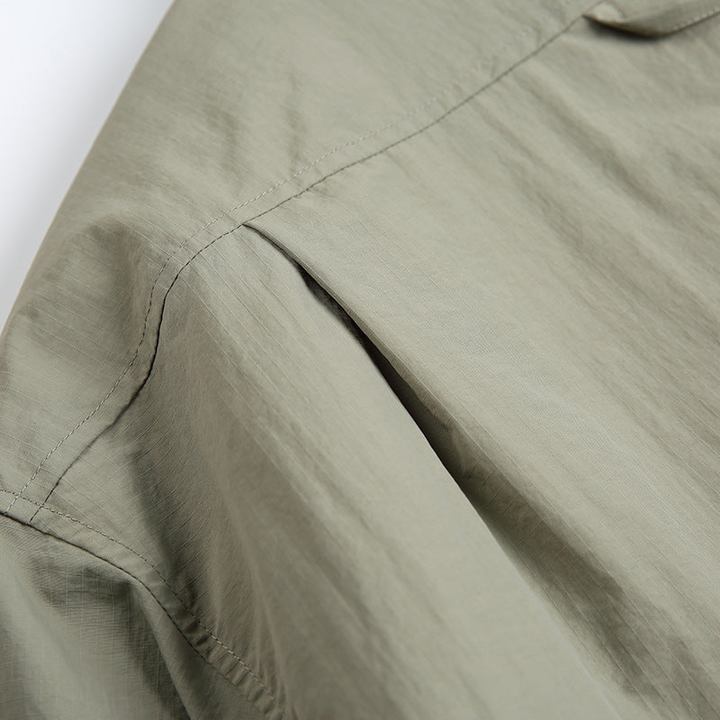 韓国ファッション SELCA-cotton quilted casual shirt-mselca2024ss-095-09