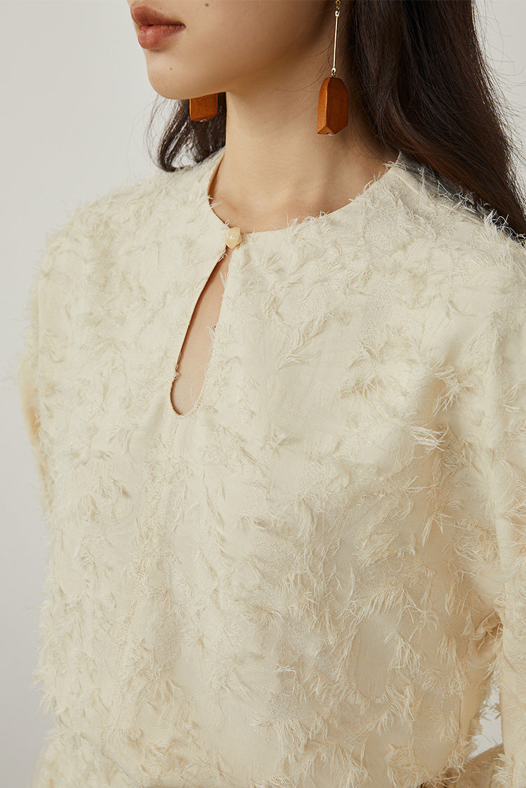 韓国ファッション SELCA-フェザーセットアップドレス-2024ss-0056-012